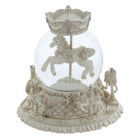 Фигурка декоративная  в стекл шаре "Карусель" (ключ,муз, движ), D 10 см, L15 W15 H17,5 см