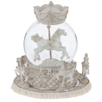 Фигурка декоративная  в стекл шаре "Карусель" (ключ,муз, движ), D 10 см, L15 W15 H17,5 см
