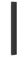 Стальной трубчатый радиатор Kohr Heim 3180/06 секций с боковым подключением 3/4 черный