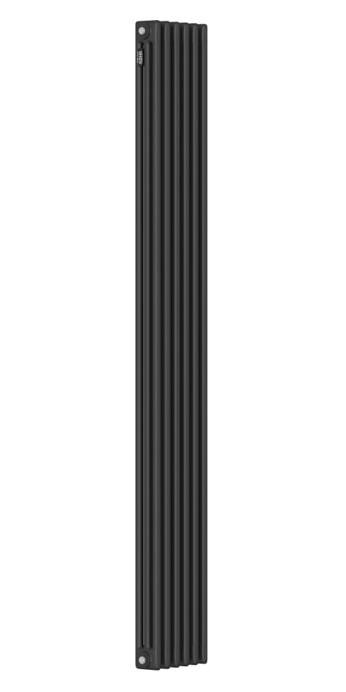 Стальной трубчатый радиатор Kohr Heim 3180/06 секций с боковым подключением 3/4 черный