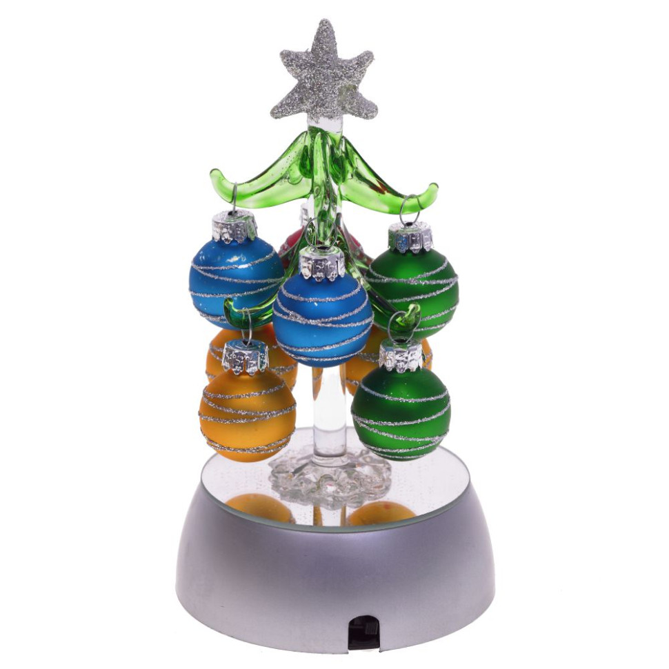 Изделие декоративное с подсветкой "Ёлочка" (3хАА н/п), L9 W9 H15 см, 4в.