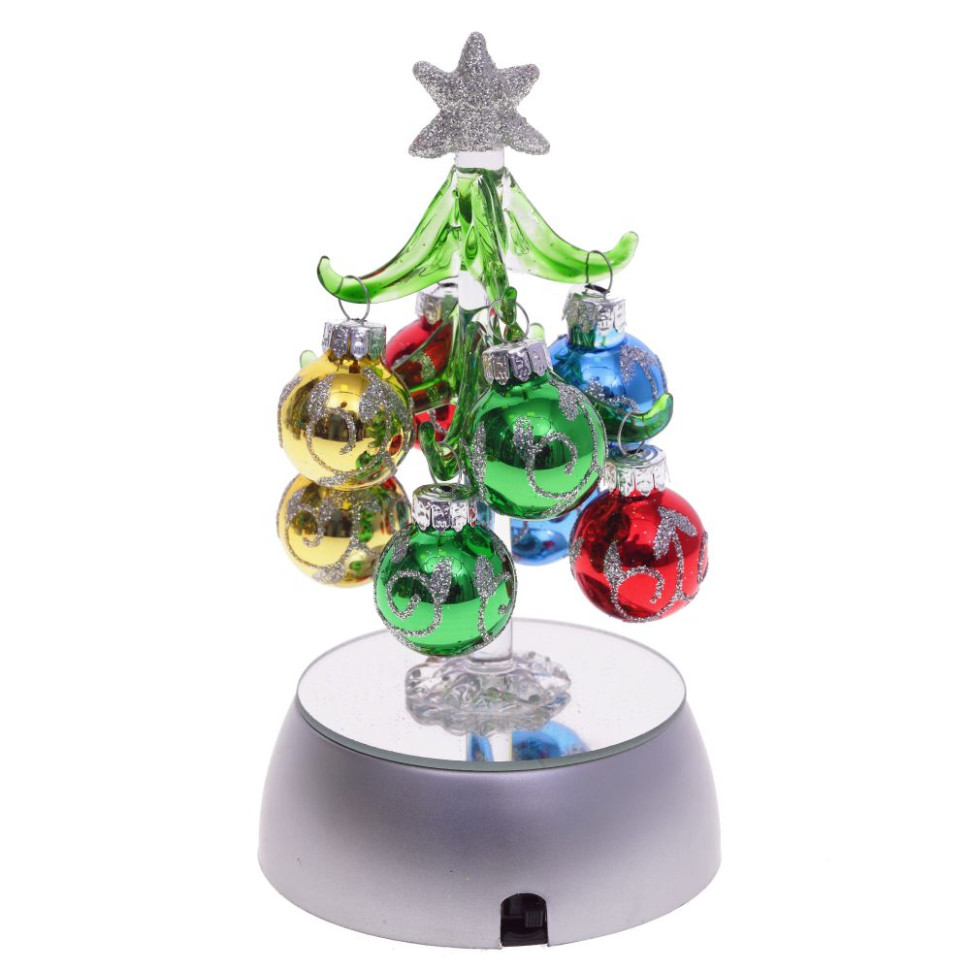 Изделие декоративное с подсветкой "Ёлочка" (3хАА н/п), L9 W9 H15 см, 4в.