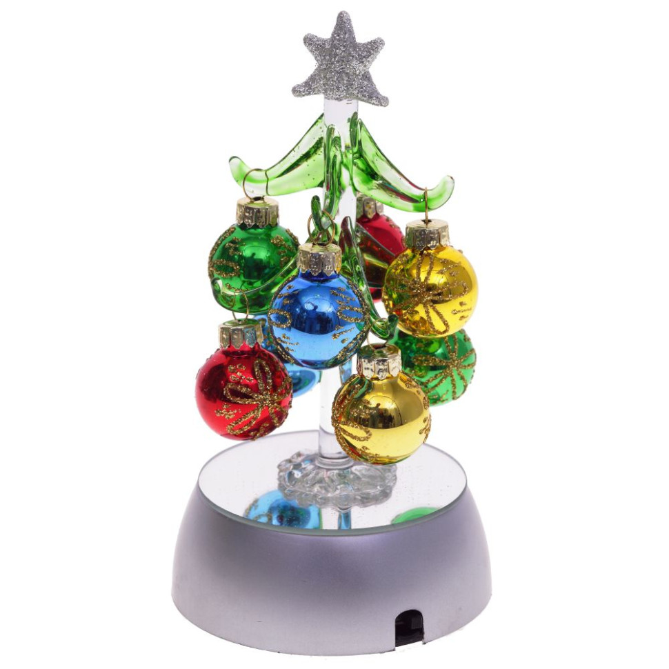 Изделие декоративное с подсветкой "Ёлочка" (3хАА н/п), L9 W9 H15 см, 4в.