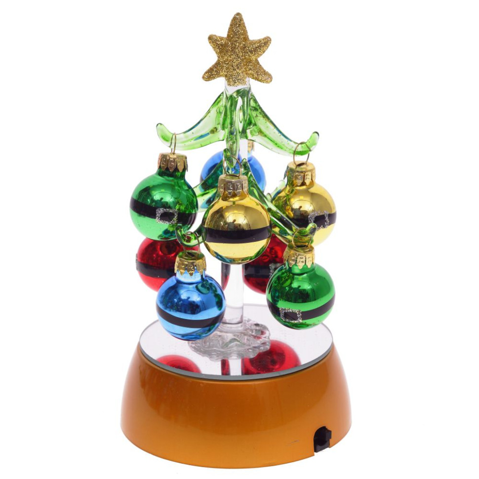 Изделие декоративное с подсветкой "Ёлочка" (3хАА н/п), L9 W9 H15 см, 4в.