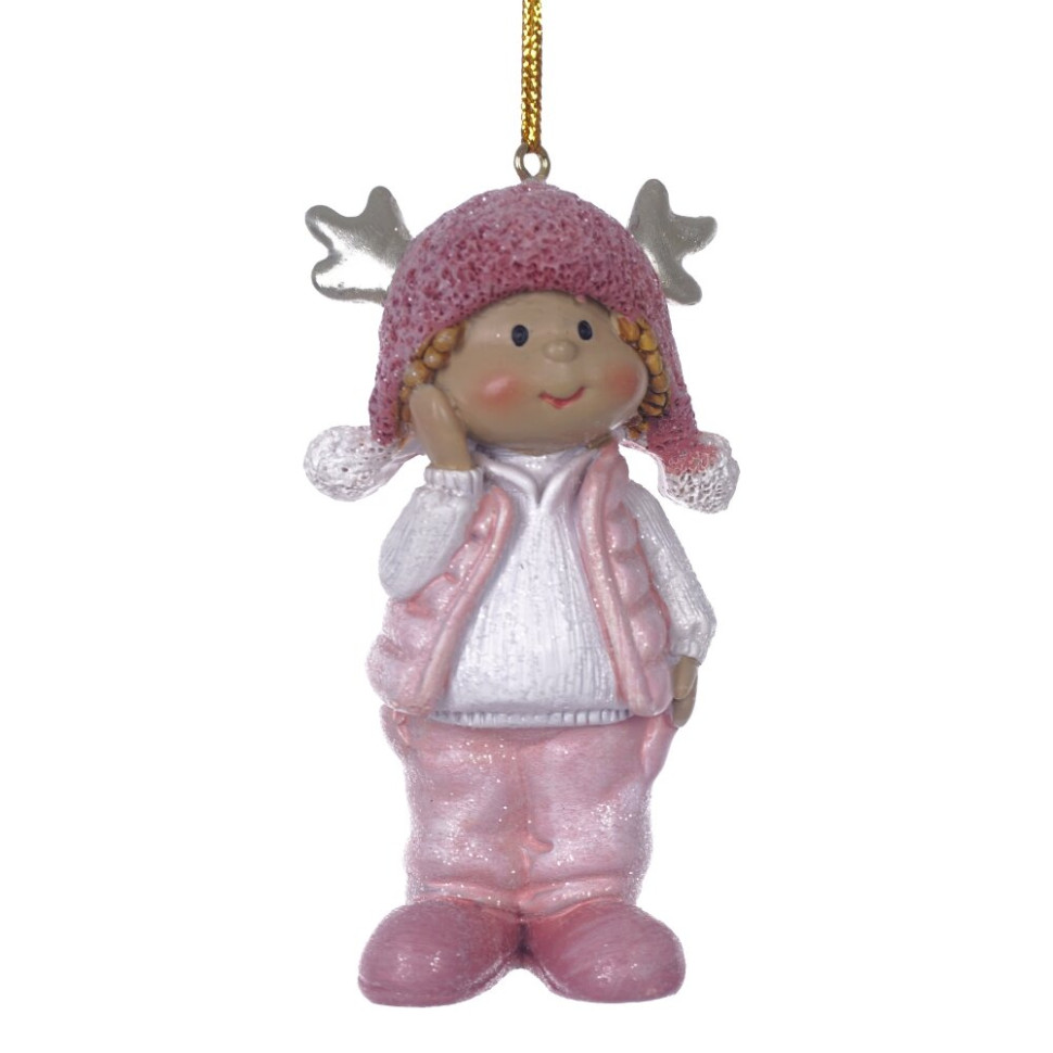 Фигурка декоративная подвесная "Дети",  L5 W3 H9,5 см, 2в.