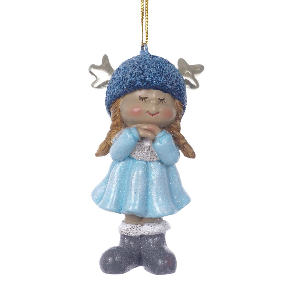 Фигурка декоративная подвесная "Дети",  L5 W3 H9,5 см, 2в.