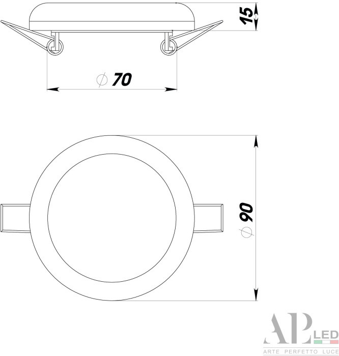 Точечный светильник Ingrid 3322.FAP222R/10W/4K APL LED