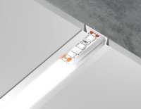 Профиль для светодиодной ленты Illumination GP1001WH Ambrella