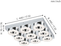 Потолочная люстра Fradelo 95665 Eglo