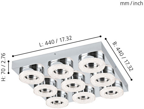 Потолочная люстра Fradelo 95665 Eglo