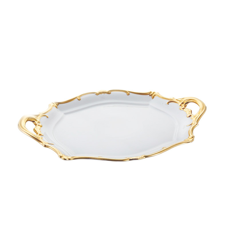 Блюдо овальное с ручками 37см."Престиж"