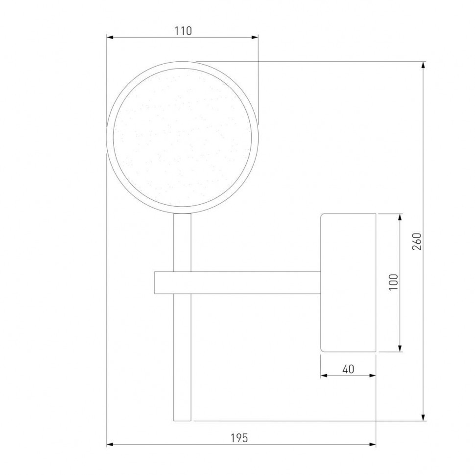 Настенный светодиодный светильник Eurosvet 90173/1 хром