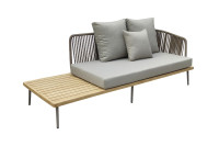 Диван Bayley трехместный правосторонний уличный серый Диван Bayley трехместный правосторонний уличный серый