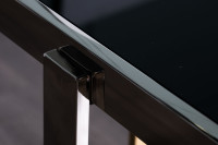 Консоль черное стекло/хром/золото Консоль черное стекло/хром/золото