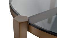 Стол журнальный круглый со стеклом