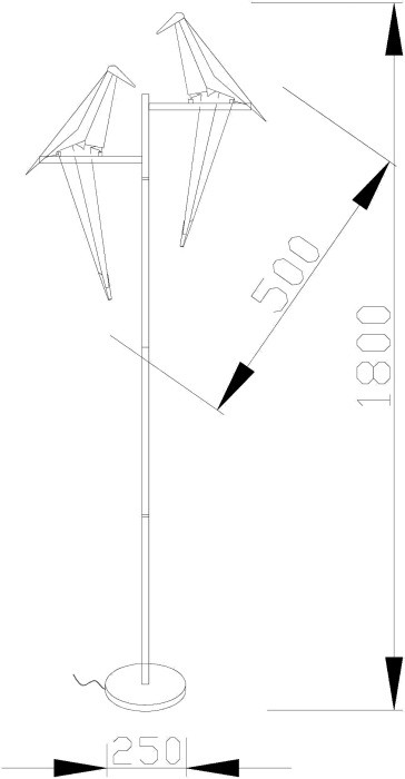 Торшер Birds V3075-2TL Moderli