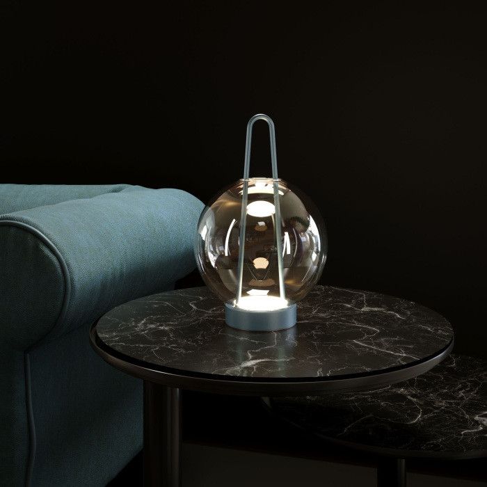 Интерьерная настольная лампа Frasco 80507/1 синий Eurosvet