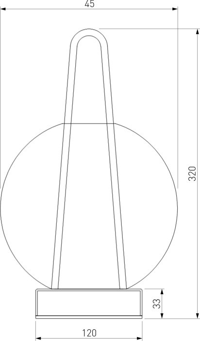 Интерьерная настольная лампа Frasco 80507/1 синий Eurosvet