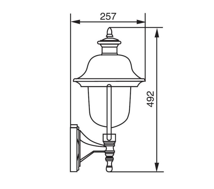 Настенный фонарь уличный  84301c Bl Oasis Light