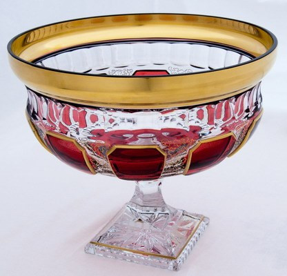 Ваза для фруктов н/н 30см."Антик Рубин"