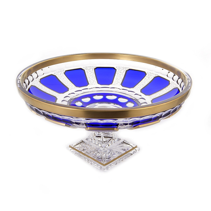 Ваза для фруктов н/н 33см."Антик Синий"