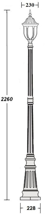 Наземный фонарь  92109 Bl Oasis Light