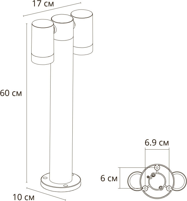 Наземный светильник Mistero A3302PA-2BK Arte Lamp