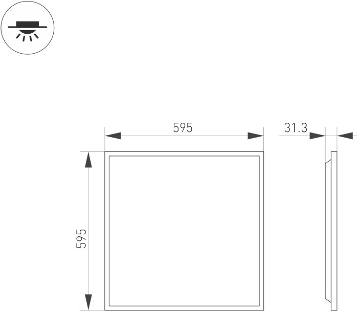 Светодиодная панель TITAN 052836 Arlight