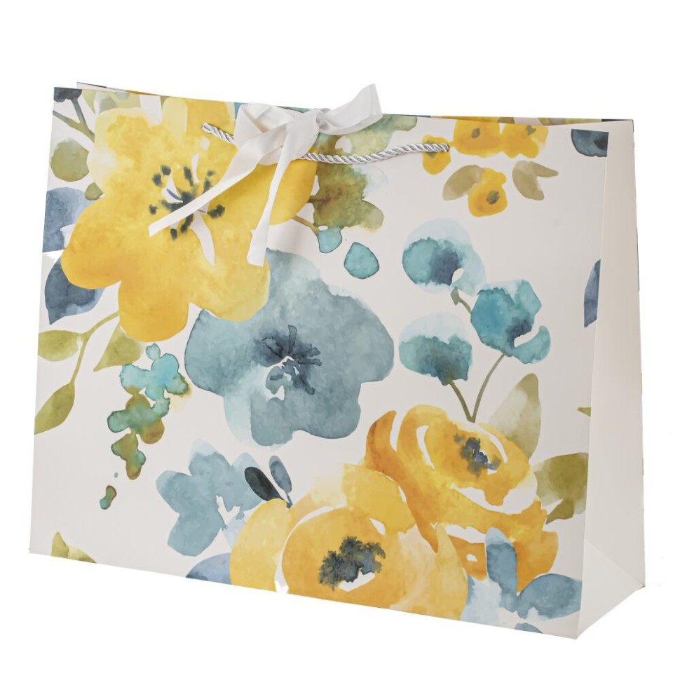 Пакет подарочный L (бумага 210г/м2, блок микс 12шт), L38,5 W11 H30 см, 4в.