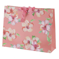 Пакет подарочный L (бумага 210г/м2, блок микс 12шт), L38,5 W11 H30 см, 4в.