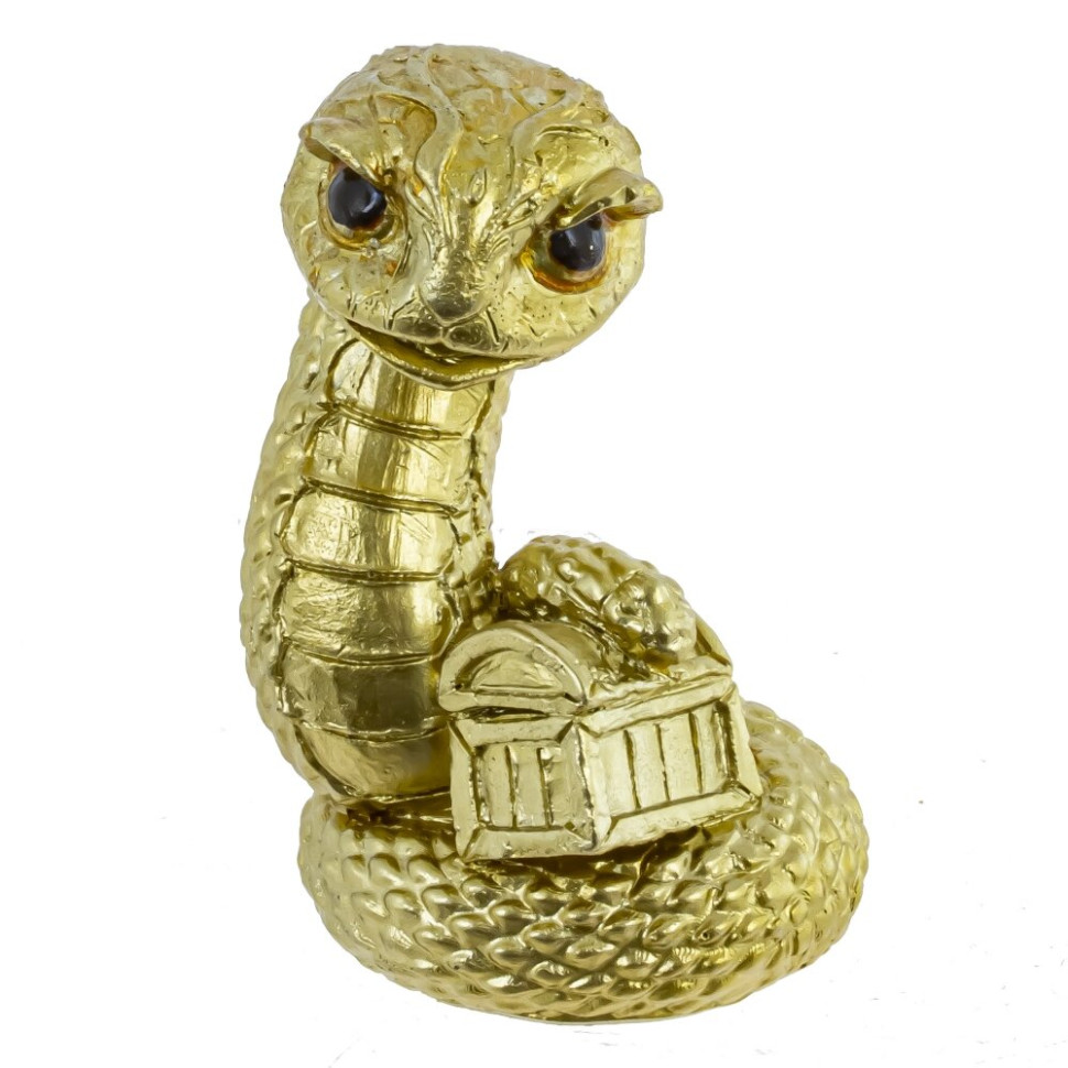 Фигурка декоративная "Змея", L5 W4 H7 см, 6в.