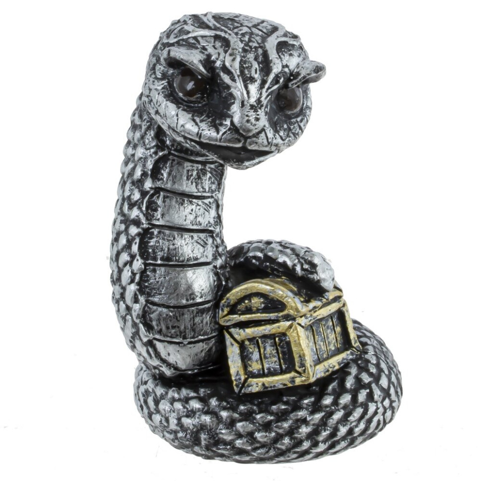 Фигурка декоративная "Змея", L5 W4 H7 см, 6в.