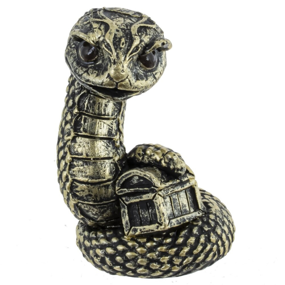 Фигурка декоративная "Змея", L5 W4 H7 см, 6в.