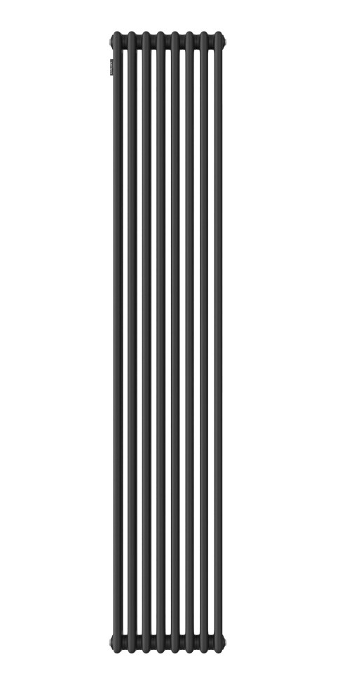 Стальной трубчатый радиатор Kohr Heim 3180/08 секций с боковым подключением 3/4 черный