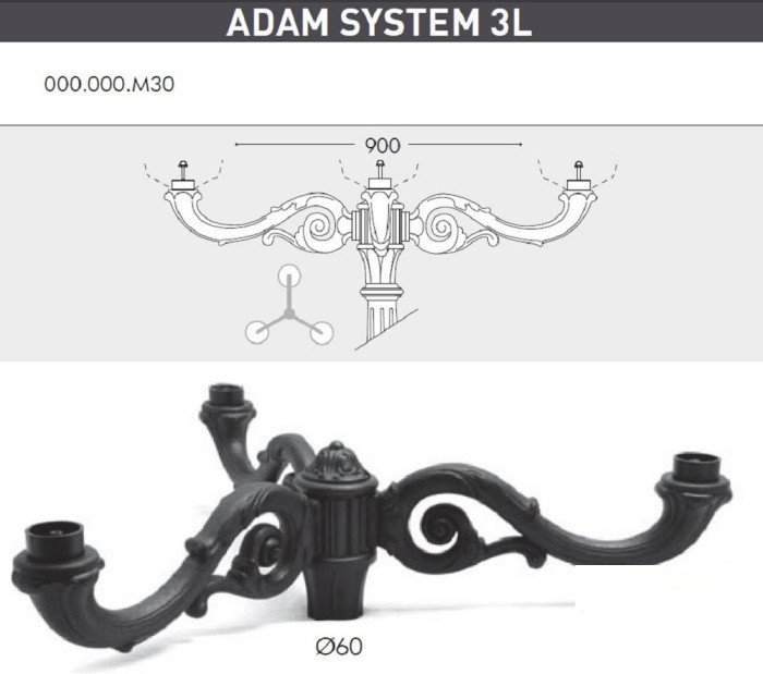 Наземный фонарь Globe 400 G40.205.M30.AYE27 Fumagalli