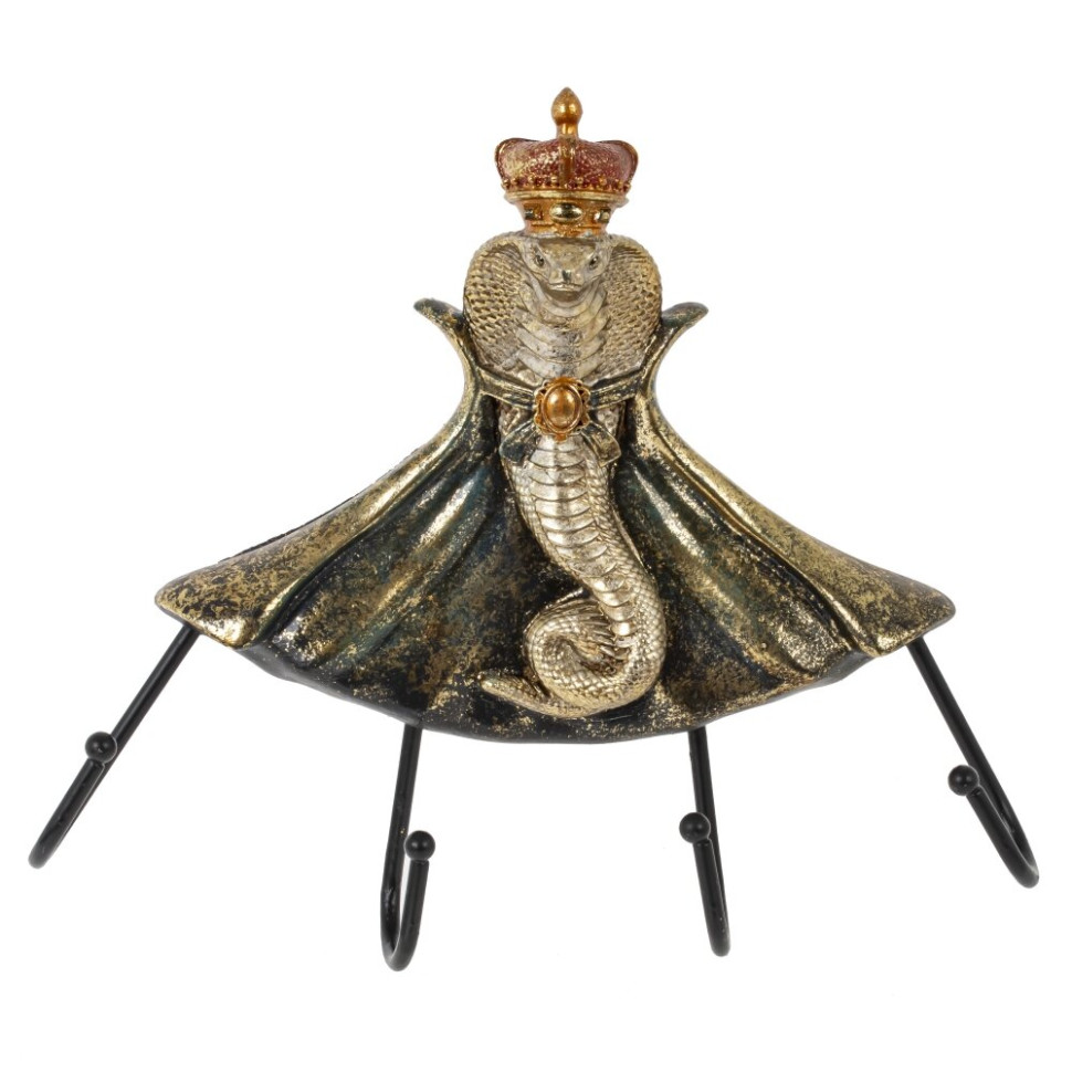 Вешалка на 4 крючка "Змея", L26 W5 H23 см