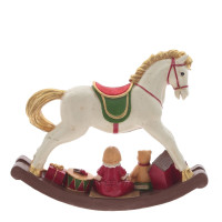 Фигурка декоративная "Лошадка-качалка", L49 W12 H40 см