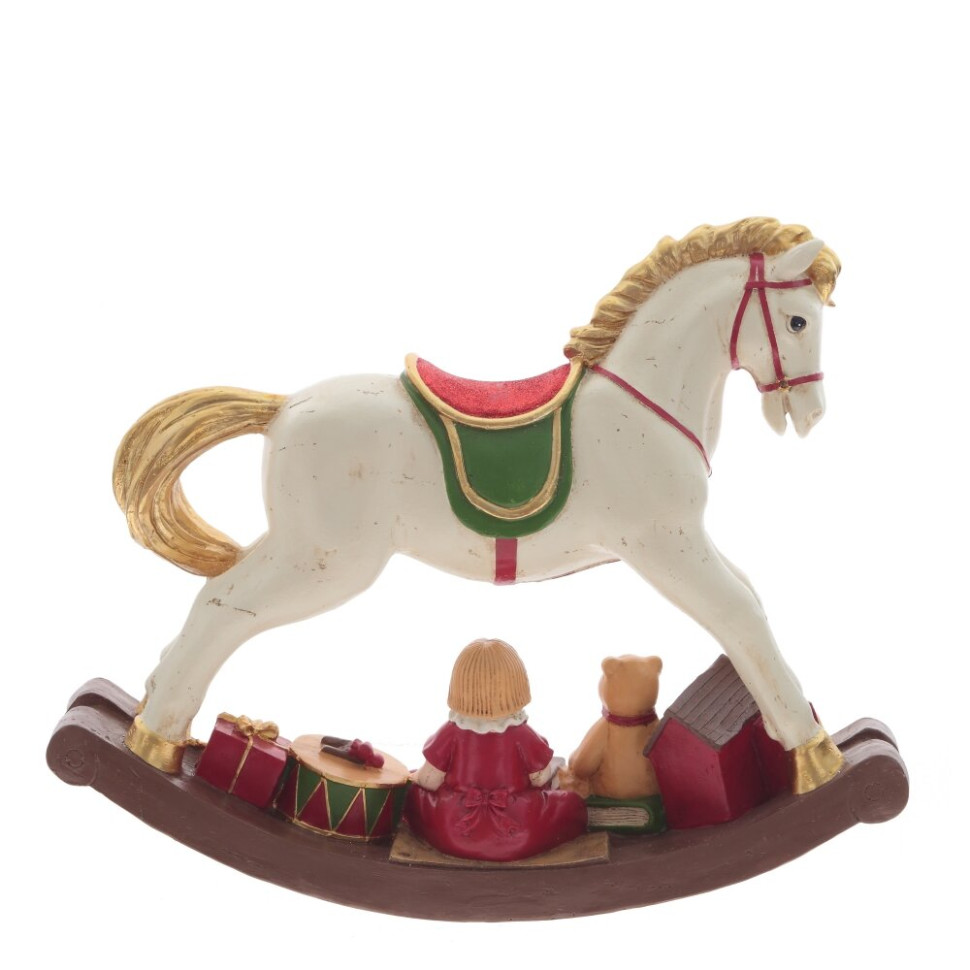 Фигурка декоративная "Лошадка-качалка", L49 W12 H40 см
