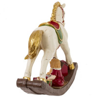 Фигурка декоративная "Лошадка-качалка", L49 W12 H40 см