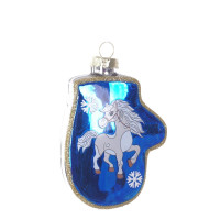 Украшение новогоднее "Варежка с лошадкой", L6,5 W2 H10,5 см