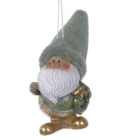 Фигурка декоративная подвесная  "Дед Мороз",  L6 W7 H12 см, 2в.