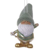Фигурка декоративная подвесная  "Дед Мороз",  L6 W7 H12 см, 2в.