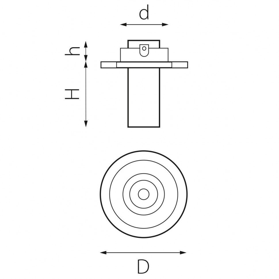Встраиваемый светодиодный спот Lightstar Intero Tubo (217616+217262) i616262