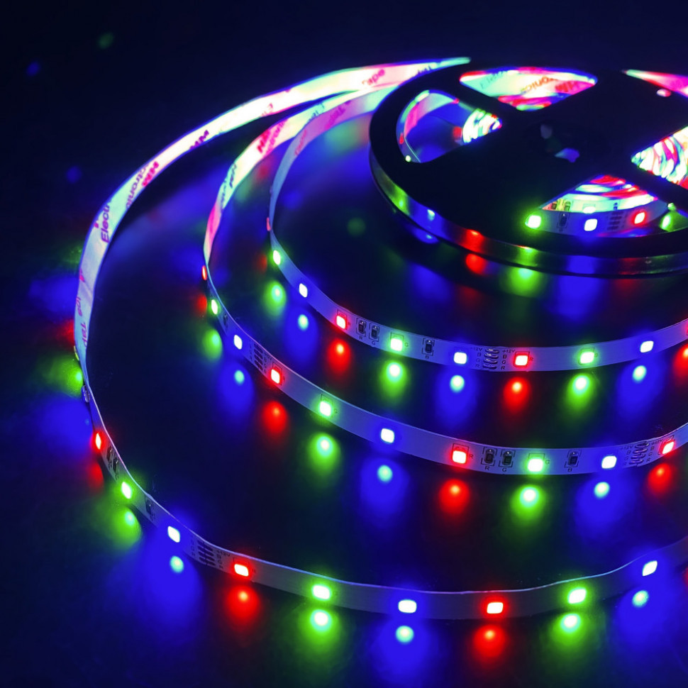 Светодиодная лента 12V 4,8W Лента светодиодная 12V 4,8W 60Led 2835 IP20 RGB, 5м Elektrostandard