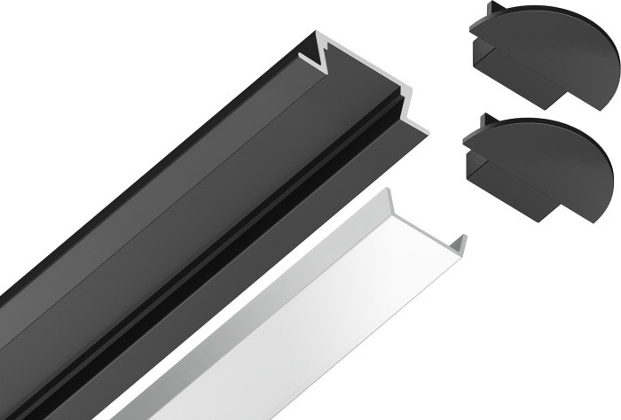 Профиль для светодиодной ленты Illumination GP1001BK Ambrella