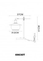 Интерьерная настольная лампа Nevis 69030T Globo Интерьерная настольная лампа Nevis 69030T Globo