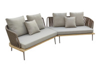 Диван Bayley угловой уличный серый Диван Bayley угловой уличный серый