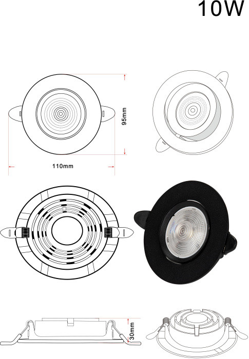 Точечный светильник Raiz ZRS.57796.10 Zortes