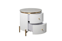 Тумбочка с 2мя ящиками и мраморной столешницей Тумбочка с 2мя ящиками и мраморной столешницей