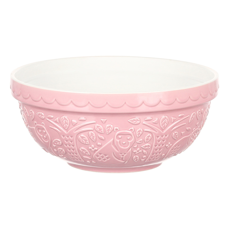 Миска для смешивания In the Forest, 26 см, 2,7 л, розовая, медведь